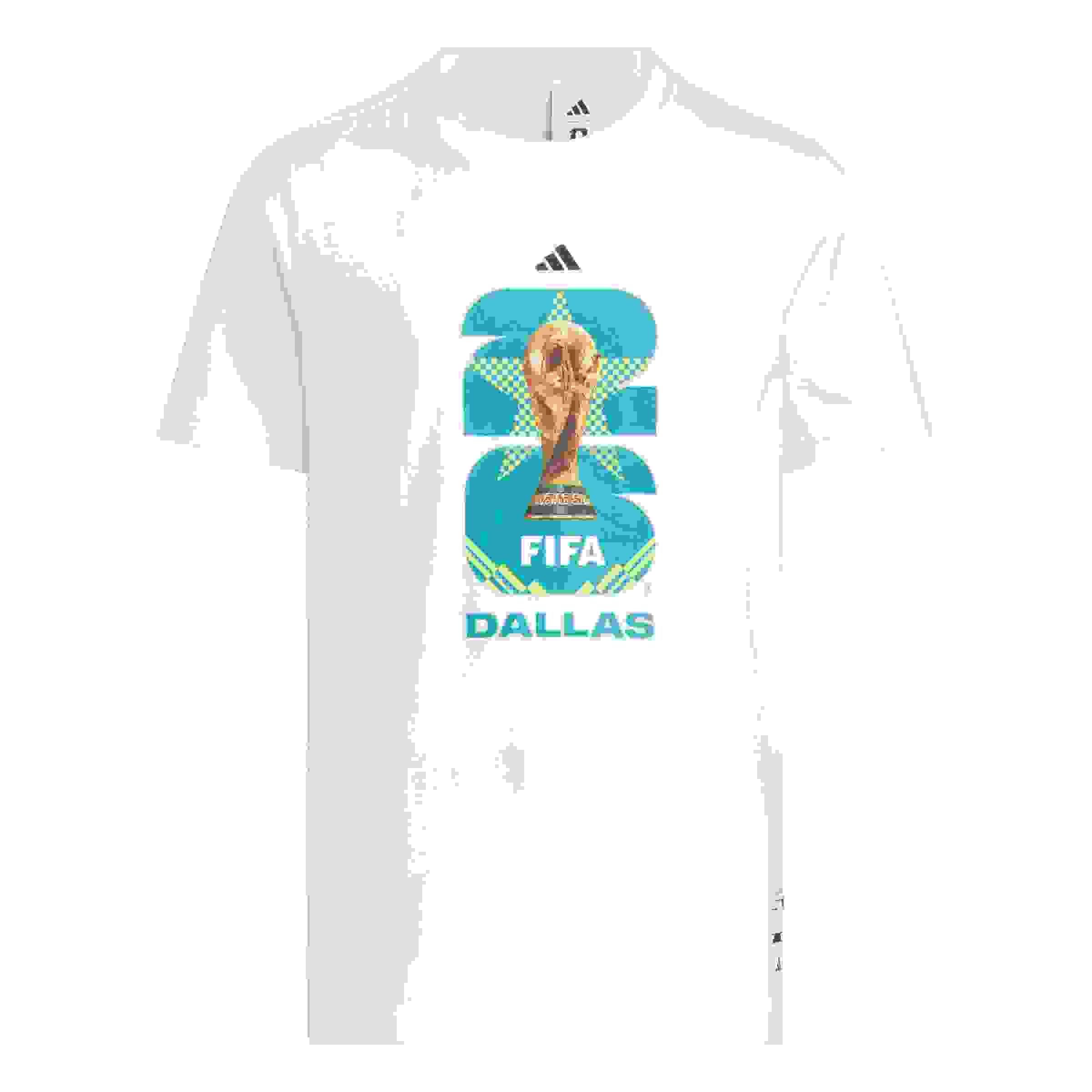 adidas FIFA World Cup 26 Host City Dallas Big Kids' White Graphic T-Shirt